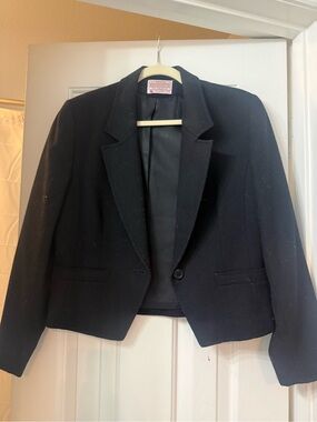 Pendleton Black Cropped Women's Blazer Jacket